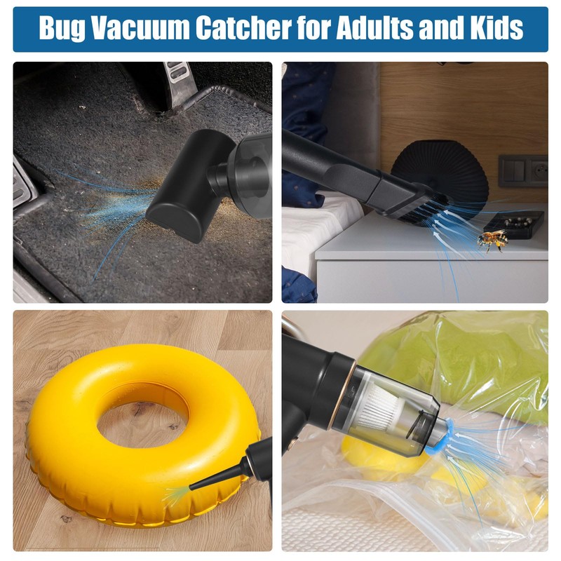 Bug Vacuum Catcher, Spider and Insect Catcher Traps, Rechargeable Bug
