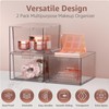 Sorbus 2 Pack Makeup Organizer - Clear Stackable Acrylic Drawer