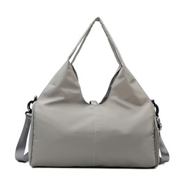 AIXXCUVQ Yoga Mat Bag Gym Fitness Handbags for Women Men with Dry Wet Separation 2. Large Capacity Polyester Hand Luggage Bag, Mysterious Grey