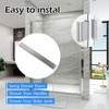 Shower Door Magnet- 3" Long Glass Shower Door Magnet Replacement（Sliver