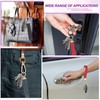 sourcing map Leather Wristlet Keychain Car Key Chain Wristlet for