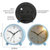 CYMNER modern minimalist metal table clock, an alarm clock with