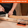 ValueMax Needle File Set, Interchangeable Mini Wood Metal File Set,