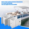 Extra Tall Pontoon Bimini H-Bracket for Pontoon Boats 1-1/4" Square