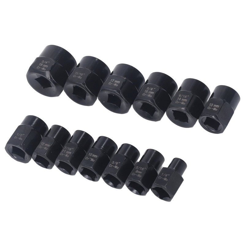 13Pcs Bolt Nut Remover Professional Bolt Nut Extractor Socket Set