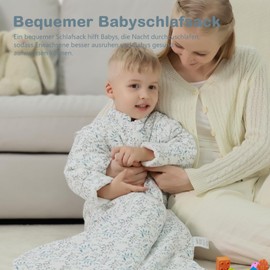 MIKAFEN Baby Sleeping Bag 3.5 Tog Baby Winter Sleeping Bag Children's Sleeping Bags Made of Organic Cotton Various Sizes from Birth to 4 Years Old
