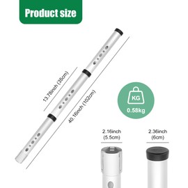 Hensych Golf Pickup Tube, Golf Ball Retriever, Retriever Ball Storage Tube, Golf Ball Collector Tube