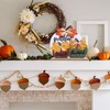 Wooden Fall Pumpkin Table Decorations - Thankful, Grateful, Blessed Tabletop