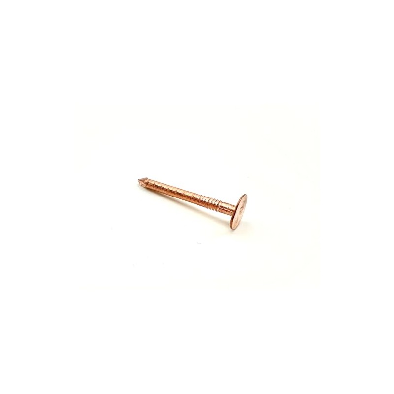 50 PCS Copper Clout Nails Roofing Slate Felt Nail, Tree