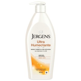 Jergens Crema Ultra Humectante, 400 mL Crema Corporal,para Absorcin en Piel Extra Seca, con mezcla Hydralucence, Vitaminas C, E y B5