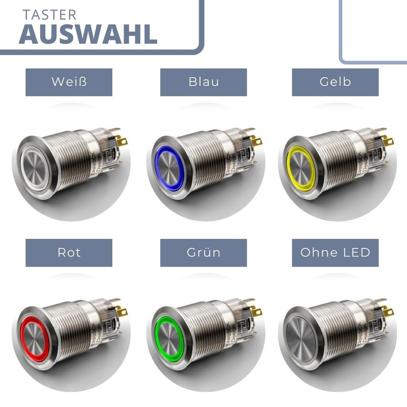 'Stainless Steel Door Chime Doorbell (White Blue etc.) and Engraving