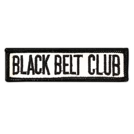 AAMA Black Belt Club Plain Martial Arts Taekwondo Karate Patch - 1 pc