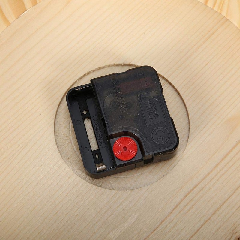 Fdit 23 cm Diameter Sauna Clock Wall Hanging Wooden Clock