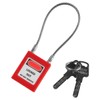 Tiardey Generic Stainless Steel Cable Padlock Lockout Isolation Lock Security