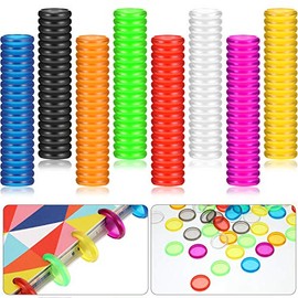 160 Pieces Expansion Discs 1 Inches Plastic Book Discbound Binding Discs Multicolor Binding Ring Discs for Notebooks and Planners