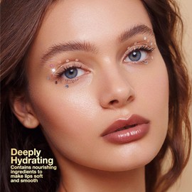 2Pcs Honey Lip Tint Gloss Balm Moisturizing Lip Color, Sheer Hydrating Lip Gloss for All Skin Tones, Nourishing Lip Balm with a Hint of Natural Black Cherry Tint (2Pcs, Black Honey)