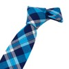 LEVAO Corbata ajustada de algodón a cuadros para hombre, 741,