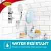 Command Bath Razor Holder, Clear Frosted, 1-Holder, 1- Water-Resistant Strip,