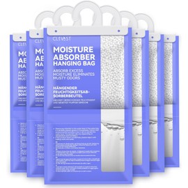 Moisture Absorbers Packets - 15.2 OZ, 6 Pack Large Dehumidifier Bags for Closet, Hanging Humidity Absorber in Wardrobes, Bedrooms, Bathrooms - Unscented