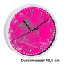 CreaDesign, WU-30-1117-36 Fantasy Pink Wall Clock for Children's Room, Silent