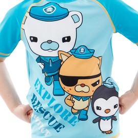 Octonauts Swim Set | Two Piece Swimwear for Kids | Captain Barnacle Swimming Suit for Boys | Blue 3T