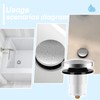 1068204 Pop Up Bathtub Drain Stopper, with 3/8'' Thread Studs