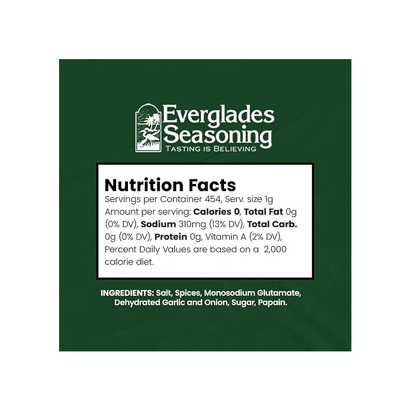 N/A Everglades All Purpose Seasoning Original 16 Ounce Use on