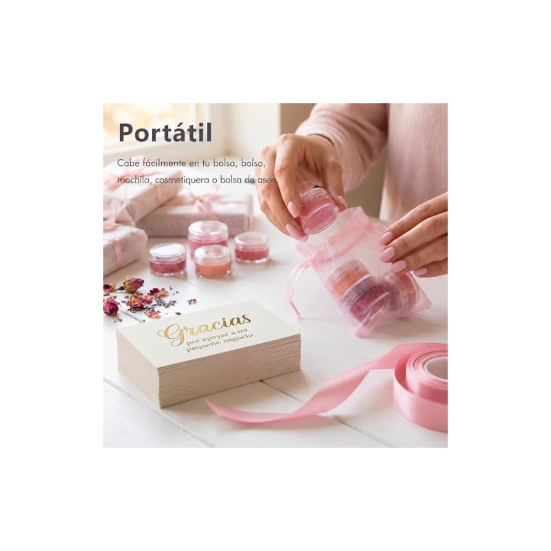 Frascos de Plastico con Tapa 100pcs Envases para Viaje, Mini