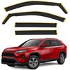 CXZHAZD Shatterproof in-Channel Rain Guards for Toyota RAV4 2020-2025, Clip-on