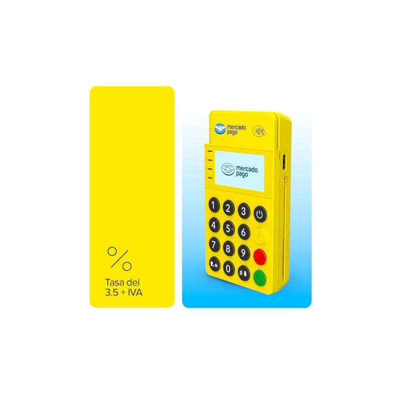 MERCADO PAGO POINT Mini, Terminal para Tarjetas con Conexión Bluetooth,
