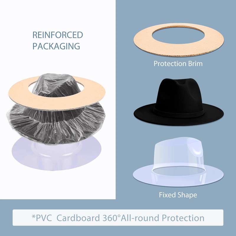 SAJUZEN Wide Brim Fedora Hats for Women Mens Felt Fedora