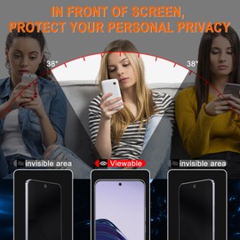 MiKoyi Privacy Screen Protector Compatible with Realme 13 Pro+ 5G, TPU Privacy Screen Protector Screen Film Anti-Glare Camera Protection 9H Hardness for Realme 13 Pro+ 5G