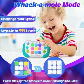 lerrbo Push Toy Electric Fidget Toy Children's Toy Glow Outdoor Toy for 8-13 Years Old Girls and Boys Birthday Gifts Toy for Children with Autism