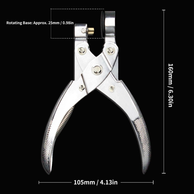 Plastic Bag Hole Puncher Zinc Alloy Handheld Single Round Hole