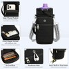 Water Bottle Carrier Bag with Strap - Hands-Free Sling for
