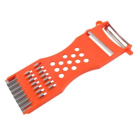 uxcell Kitchen Multifunction Vegetable Fruit Grater Slicer Peeler Shredder Carving Tool 6.7 Inch Long