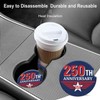 Patriotic 250th Anniversary USA Winged Ceramic Car Cup Coasters for