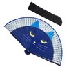 Women's Folding Fan, Cute, Cat Face, Stylish, Modern Cat Design,
