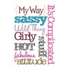 Momenta Sassy Diva Sticker Puffy Titles