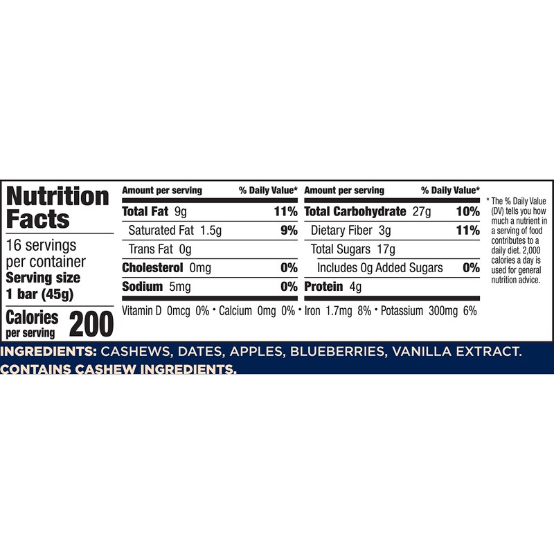 Larabar Blueberry Muffin Fruit and Nut Bars, Gluten Free and