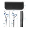 10pcs Haircutting Scissors Kit Professional Stainless Steel Comfortable Grip Portable