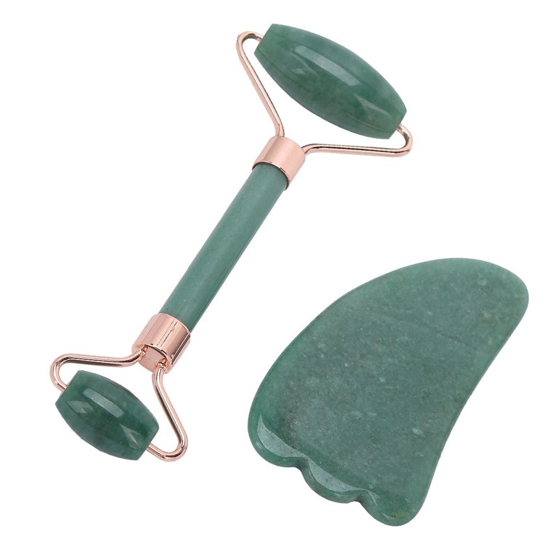 Double Head Roller Massager Facial Body Gua Sha Scraping Board