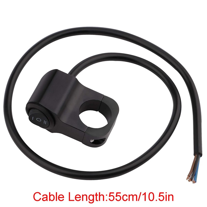 Greluma Motorcycle Headlight Switch, 22 mm (7/8 inch) Handlebar Light