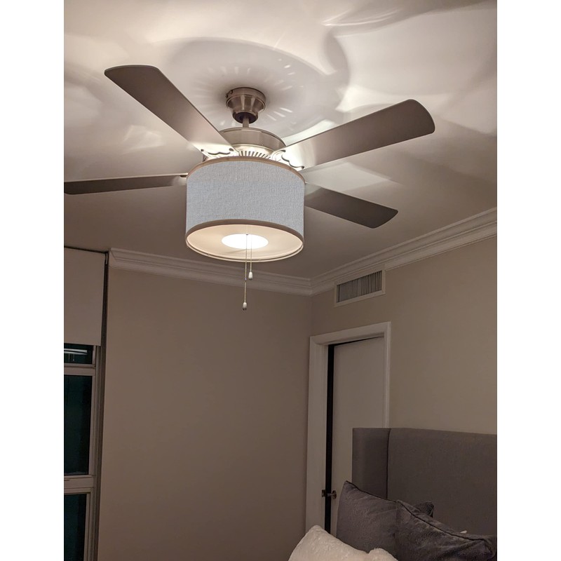 FANTASTIC SHADE CLIPS Ceiling Fan Drum Shade Kit - 100%