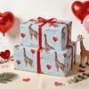 WRAPAHOLIC Giraffe Wrapping Paper Roll - Mini Roll - 17
