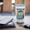 Retro Teachers Love Brains Zombie Stainless Steel Insulated Tumbler