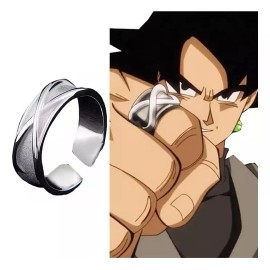 Heroland Anillo Del Tiempo Dragon Ball Vegeta Ajustable Plateado Goku
