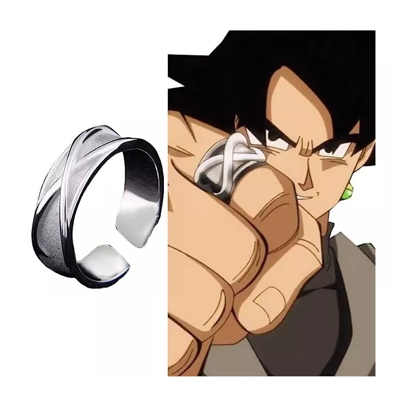 Heroland Anillo Del Tiempo Dragon Ball Vegeta Ajustable Plateado Goku