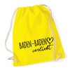 Huuraa Tasche Zirndorf verliebt Geschenk Beutel Yellow 12 Liter Baumwolle