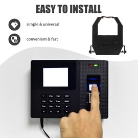 Operitacx Universal Time Clock Replacement Ribbon for Time Recorder Printer Card Attendance Machine Number Printer Time Clocks Accessories Recorder